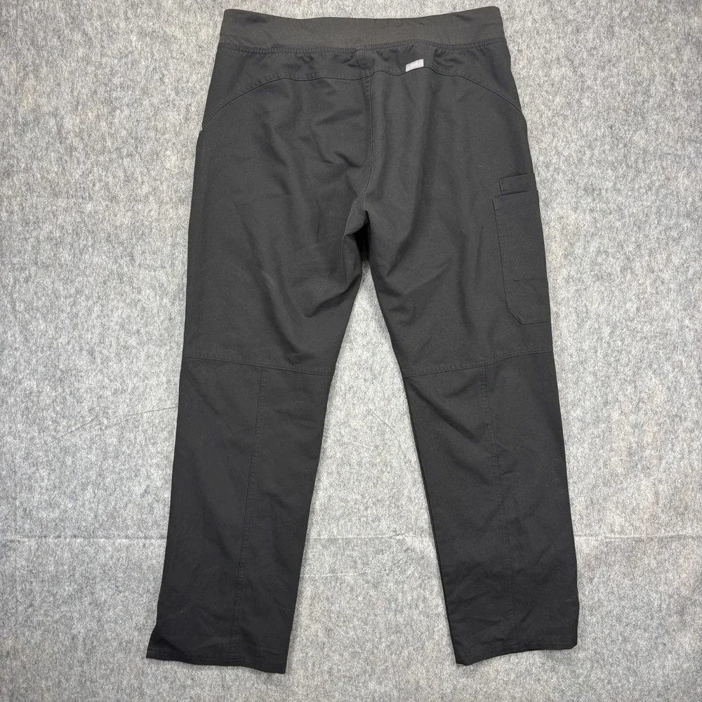 Figs Kade Cargo Scrub Pants Women's Large Black Nurse Doctor Medical T21004